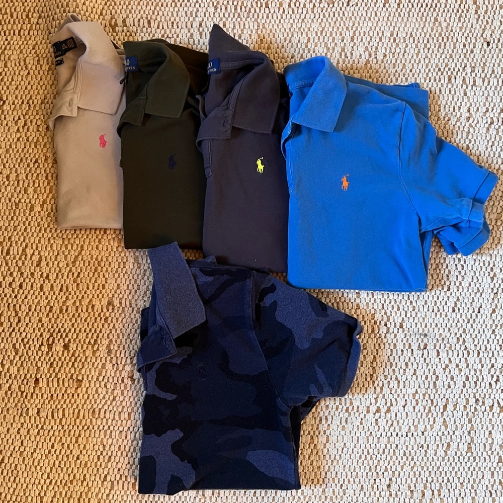 Bundle of 5 Ralph Lauren Boys Polos